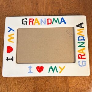 I Love My Grandma Multicolor Ceramic Picture Frame